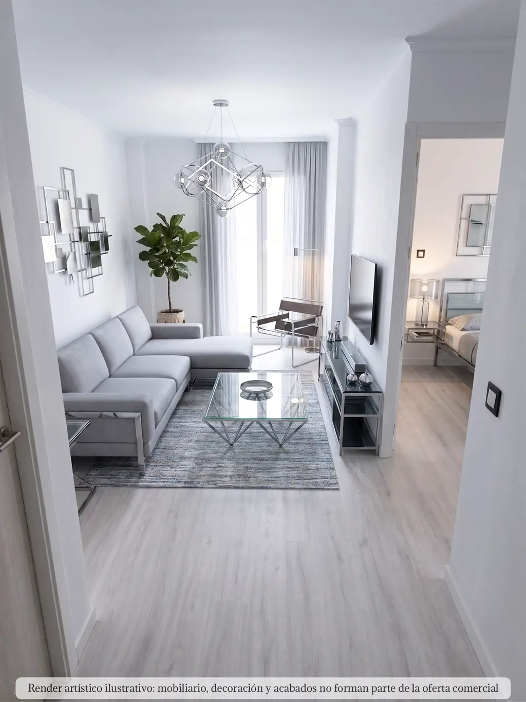 Salón aberto · Render 2